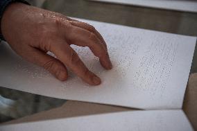 Elecciones a Cortes Generales, Congreso,Senado, Election instructions for blind people in Braille, November 2019, Spanish general election,