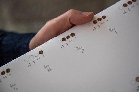 Elecciones a Cortes Generales, Congreso,Senado, Election instructions for blind people in Braille, November 2019, Spanish general election,