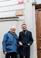Nick Archer, Julius Tomin, a plaque in memory of the Czech-British cooperation in secret home seminars