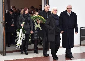 Libuse and Frantisek Novotny, parents, funeral of former Czech tennis player Jana Novotna