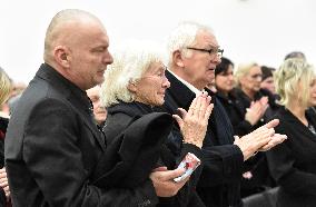 Libuse and Frantisek Novotny, parents, funeral of former Czech tennis player Jana Novotna