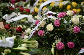 funeral of former Czech tennis player Jana Novotna