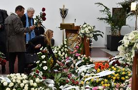 David Vydra, Jan Kodes, Petra Kvitova, funeral of former Czech tennis player Jana Novotna