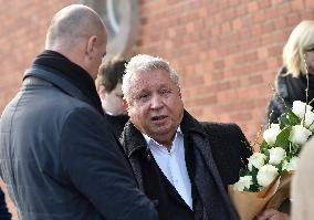 Miroslav Cernosek, funeral of former Czech tennis player Jana Novotna