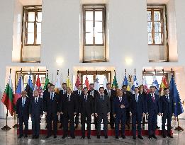 Antonio Costa, Joseph Muscat, Andrej Plenkovic, Boyko Borisov, Andrej Babis, Juri Ratas, Mateusz Morawiecki, Peter Pellegrini, Marjan Sarec