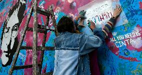 the Lennon Wall on Kampa Island