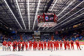 The Czech ice hockey team of Hradec Kralove, victory