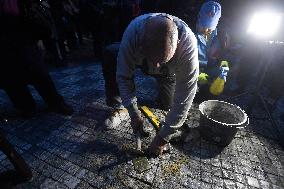 pavement, Stolpersteine, Stones of Disappeared, Marek Frauwirth