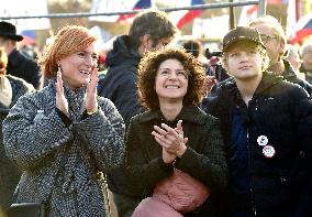 demonstration for Justice Minister Marie Benesova's resignation and against PM Andrej Babis in Prague's Letna plain