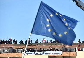 demonstration for Justice Minister Marie Benesova's resignation and against PM Andrej Babis in Prague's Letna plain