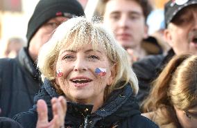demonstration for Justice Minister Marie Benesova's resignation and against PM Andrej Babis in Prague's Letna plain