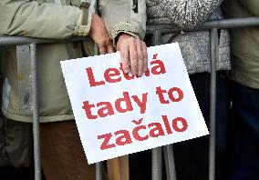 demonstration for Justice Minister Marie Benesova's resignation and against PM Andrej Babis in Prague's Letna plain