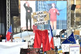demonstration for Justice Minister Marie Benesova's resignation and against PM Andrej Babis in Prague's Letna plain