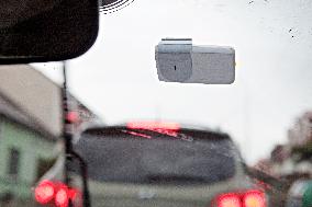 electronic tag, Kapsch,Electronic Toll System (ETC), passenger car, motorway, highway,
