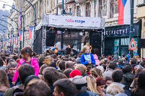 Korzo Narodni, Love stage, Prago Union concert, Narodni Street