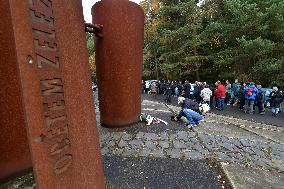 memorial to the people who died on attempting to cross the border under the communist regime at Svaty Kriz border crossing