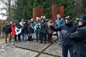 memorial to the people who died on attempting to cross the border under the communist regime at Svaty Kriz border crossing