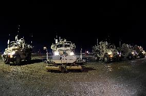 Bagram allied base, Mine-Resistant Ambush Protected (MRAP), military light tactical vehicle