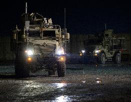 Bagram allied base, Mine-Resistant Ambush Protected (MRAP), military light tactical vehicle