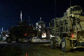 Bagram allied base, Mine-Resistant Ambush Protected (MRAP), military light tactical vehicle