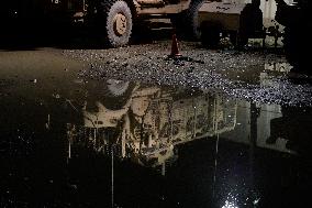 Bagram allied base, Mine-Resistant Ambush Protected (MRAP), military light tactical vehicle