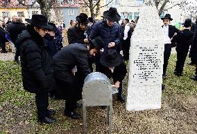 new tomb of Prostejov Rabbi Horowitz