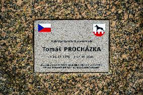 Honorary memorial plaque of Tomas Prochazka