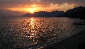 Sunset, Makarska Riviera, Croatia