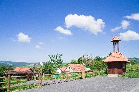 The house of the last Zitkova Goddesses Irma Gabrhelova, museum, Moravian Kopanice countryside