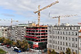 The Flow Building, construction site