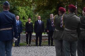 Tibor Benko, Barbara Cwiorova, Peter Gajdos, Lubomir Metnar, meeting of defence ministers of Visegrad Four countries