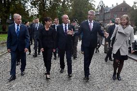 Tibor Benko, Barbara Cwiorova, Peter Gajdos, Lubomir Metnar, meeting of defence ministers of Visegrad Four countries