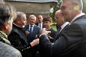 Tibor Benko, Barbara Cwiorova, Peter Gajdos, Lubomir Metnar, meeting of defence ministers of Visegrad Four countries