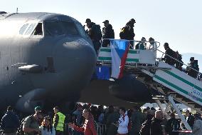 NATO Days 2019, American long-range, subsonic, jet-powered strategic bomber Boeing B-52 Stratofortress