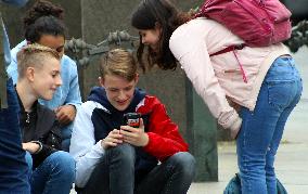 Addiction to social networking, dating apps, texting, and messaging -  nomophobia, teenager