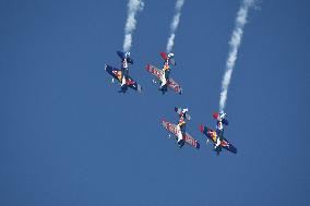 Aerobatic group Red Bull, aircraft XA-42, Aviation Fair Pardubice 2019