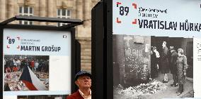 The Byli jsme pri tom (We Were There) street exhibition presents unpublished Velvet Revolution images