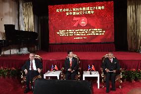 Milos Zeman, Zhang Jianmin, Jaroslav Kubera