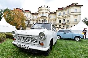 German Embassy Prague, Czech Republic, car Trabant, Festival Road to freedom