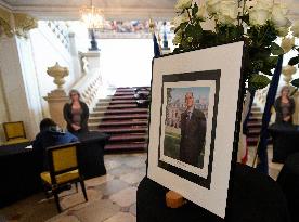 Book of condolences on death of former French president Jacques Chirac