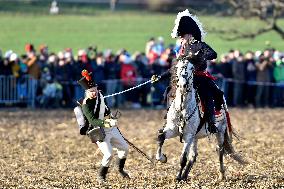 Battle of Austerlitz (Slavkov), 214th anniversary, soldiers, horses, Napoleonic army, Russo-Austrian coalition, army