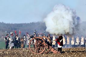 Battle of Austerlitz (Slavkov), 214th anniversary, soldiers, horses, Napoleonic army, Russo-Austrian coalition, army