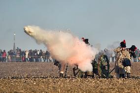 Battle of Austerlitz (Slavkov), 214th anniversary, soldiers, horses, Napoleonic army, Russo-Austrian coalition, army