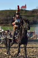 Battle of Austerlitz (Slavkov), 214th anniversary, soldiers, horses, Napoleonic army, Russo-Austrian coalition, army