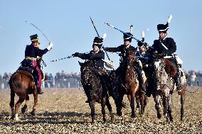 Battle of Austerlitz (Slavkov), 214th anniversary, soldiers, horses, Napoleonic army, Russo-Austrian coalition, army