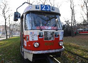 The renewed T3 Civic Forum tram nr. 23
