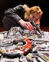 Radek Popik, Star Wars Millenium Falcon ship made from Lego