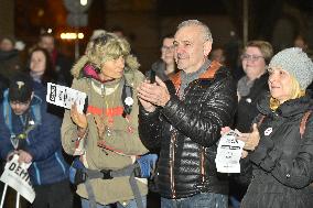 demonstration for Czech Prime Minister Andrej Babis's resignation in Decin