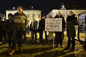 demonstration for Czech Prime Minister Andrej Babis's resignation in Turnov