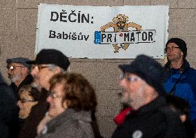 demonstration for Czech Prime Minister Andrej Babis's resignation in Decin